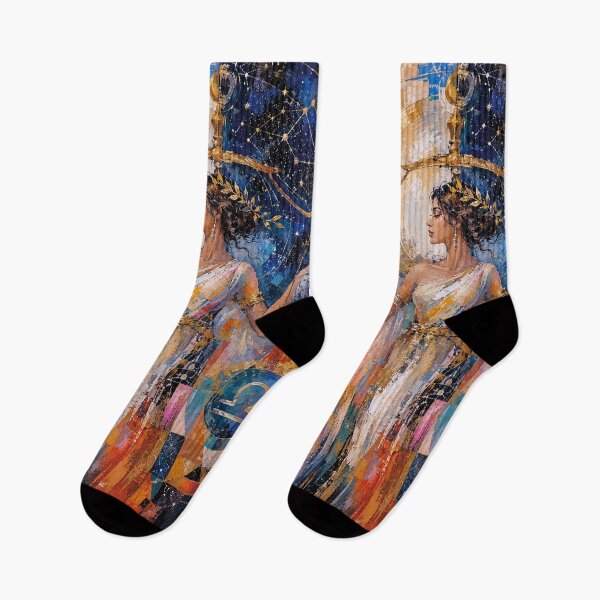 Item preview, Libra Astrology Painting – Cosmic Balance Artwork designed and sold by GalleryKauffeld.