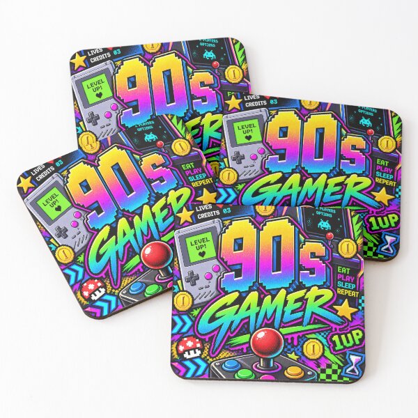 Item preview, 90s Arcade Gamer Neon Collage designed and sold by MetaModel Editions.