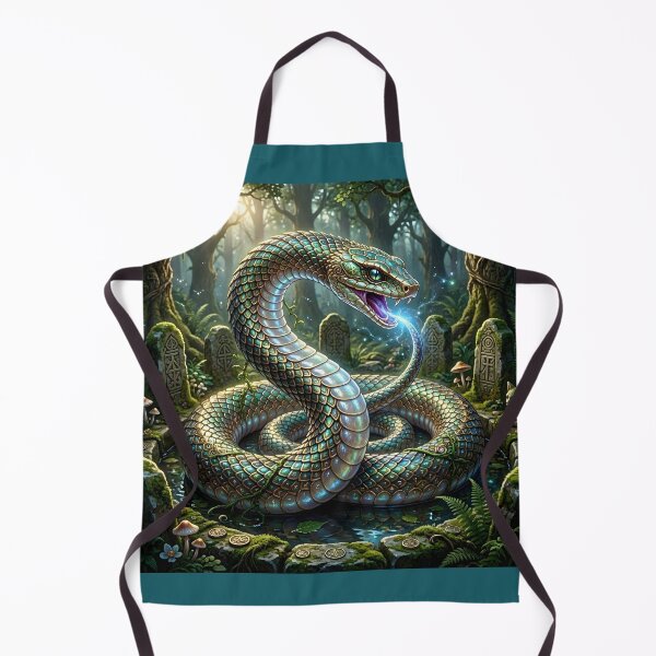 Item preview, Ouroboros: Runic Snake in Mystic Forest designed and sold by Sybille-Yates.