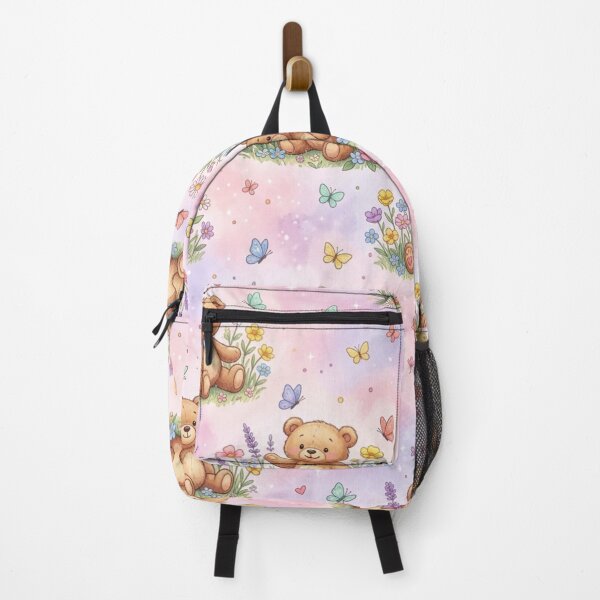 Item preview, Cute Teddy Bear Floral Garden Seamless Pattern designed and sold by ShivCraftStudio.