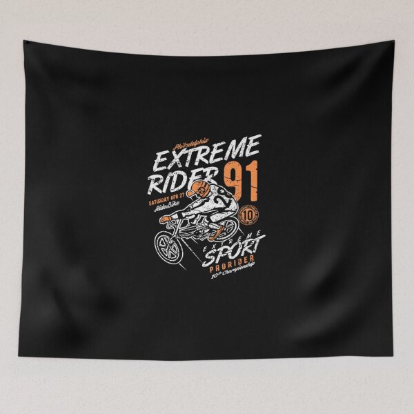 Item preview, Extreme Motorbike Pro Rider Number 91 Orange Art designed and sold by FrontinoBergero.