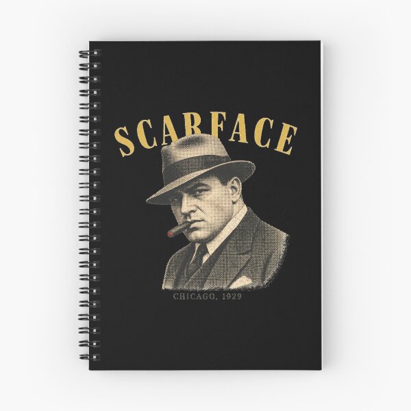 Item preview, Scarface Vintage Halftone Gangster Portrait 1920s designed and sold by Art&Fun.
