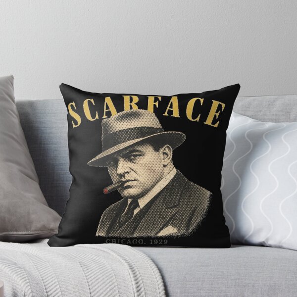 Item preview, Scarface Vintage Halftone Gangster Portrait 1920s designed and sold by Art&Fun.