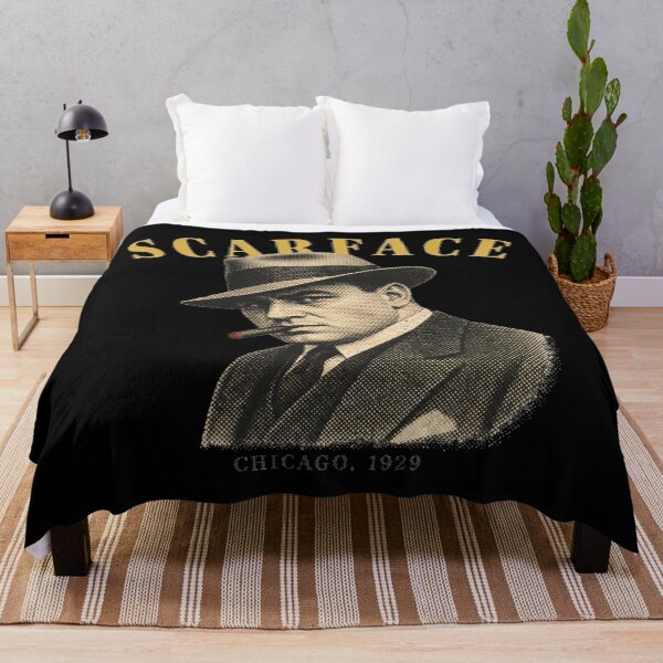 Item preview, Scarface Vintage Halftone Gangster Portrait 1920s designed and sold by Art&Fun.