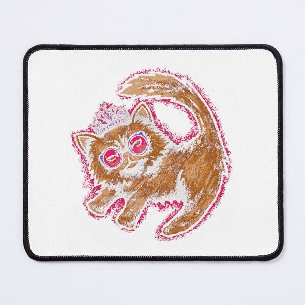 Item preview, Cute Princess Cat With Glasses Fluffy Royal Kitten Design designed and sold by QLShop.
