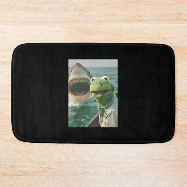 Item preview, Kermit Meme - Kermit Frog - Frog Meme - Smoking Frog Meme - Smoking Frog Shark designed and sold by Molagan-Art.