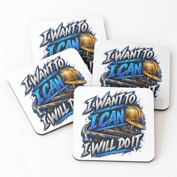 Item preview, I Want To, I Can, I Will Do It. designed and sold by Dinasshop.