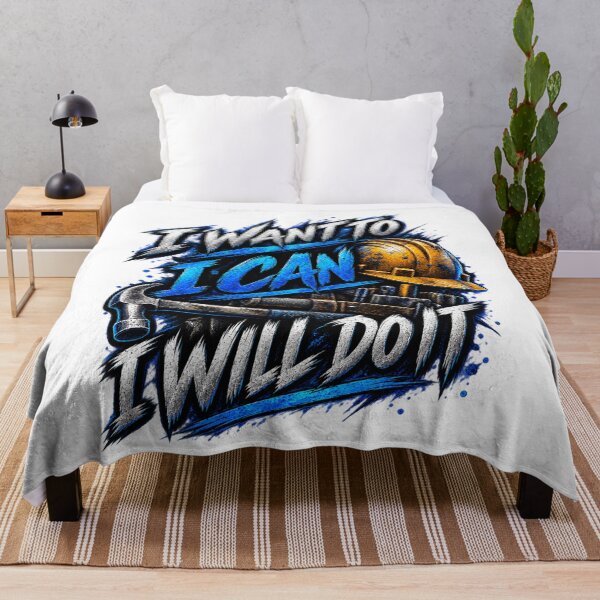 Item preview, I Want To, I Can, I Will Do It. designed and sold by Dinasshop.