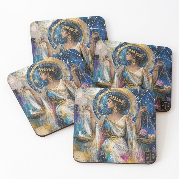Item preview, Libra Zodiac Painting – Celestial Astrology Art designed and sold by GalleryKauffeld.