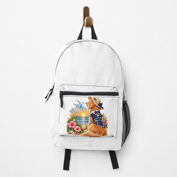 Item preview, Elegant Retriever dog enjoying Holiday on Ocean beach designed and sold by Afnan Store.