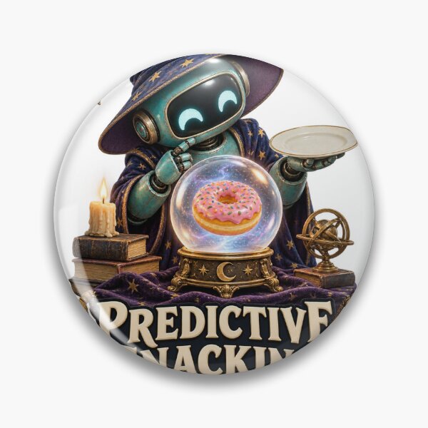 Item preview, Predictive Snacking Robot Donut Fortune designed and sold by TrendTribeTP.