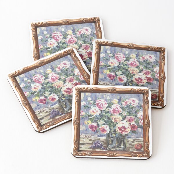 Item preview, Gentle Flowers on Fine Cloth designed and sold by Halisawaclawek.