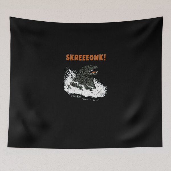 Item preview, Giant Kaiju Sea Monster Roaring Ocean Waves Art designed and sold by FrontinoBergero.