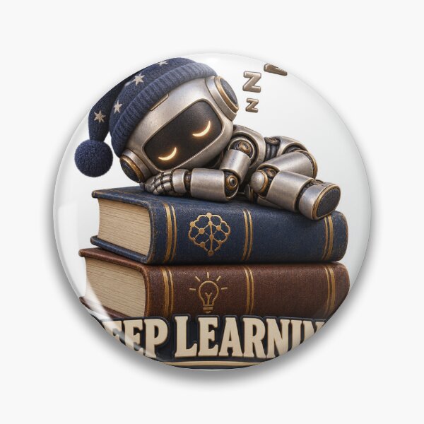 Artikelvorschau, Deep Learning Sleepy Robot Book Lover entworfen und verkauft von TrendTribeTP.