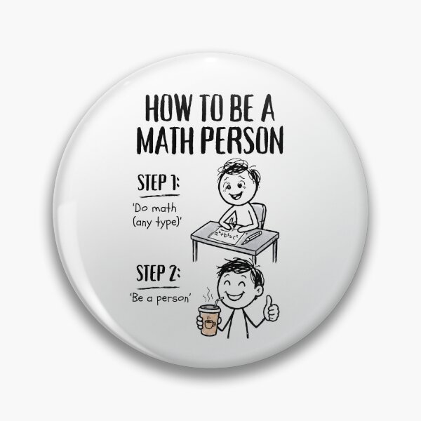 Item preview, How To Be A Math Person - Funny Math Stick Figure  designed and sold by CutieGalore.
