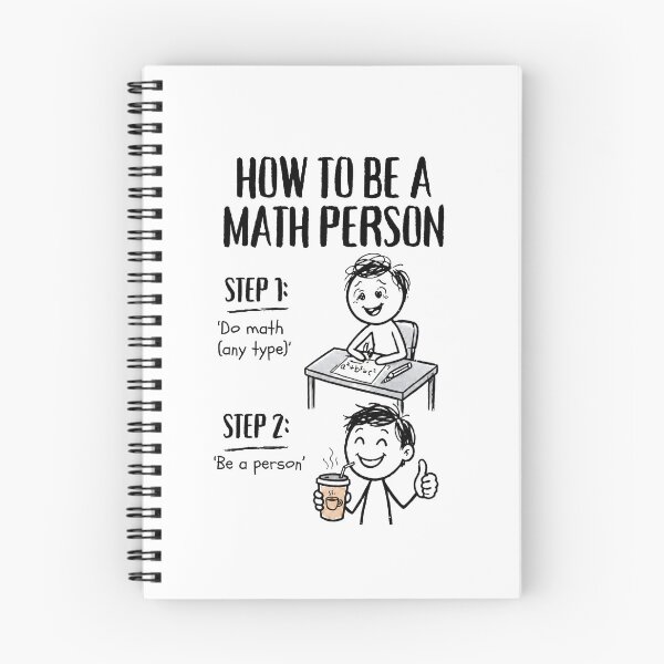 Item preview, How To Be A Math Person - Funny Math Stick Figure  designed and sold by CutieGalore.