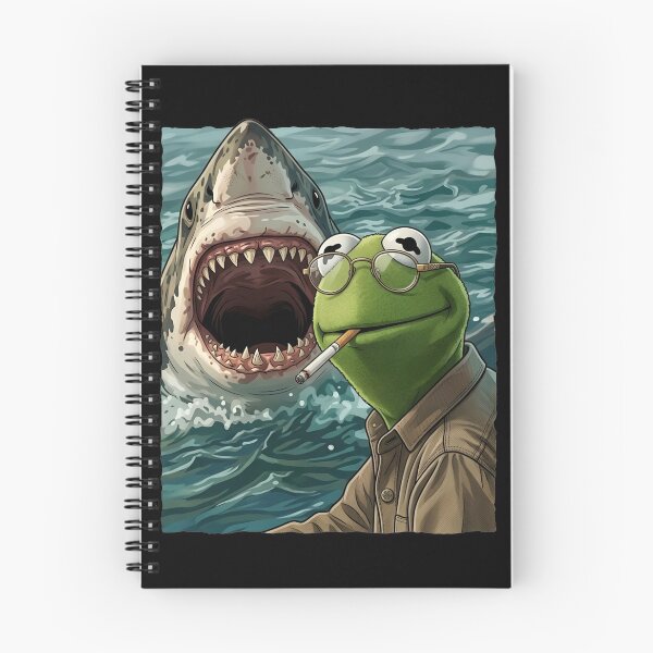 Item preview, Kermit Meme - Kermit Frog - Frog Meme - Smoking Frog Meme - Smoking Frog Shark designed and sold by Molagan-Art.
