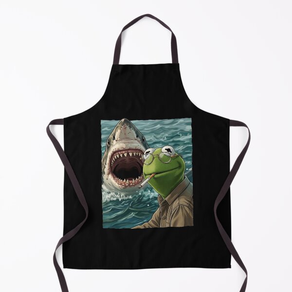Item preview, Kermit Meme - Kermit Frog - Frog Meme - Smoking Frog Meme - Smoking Frog Shark designed and sold by Molagan-Art.