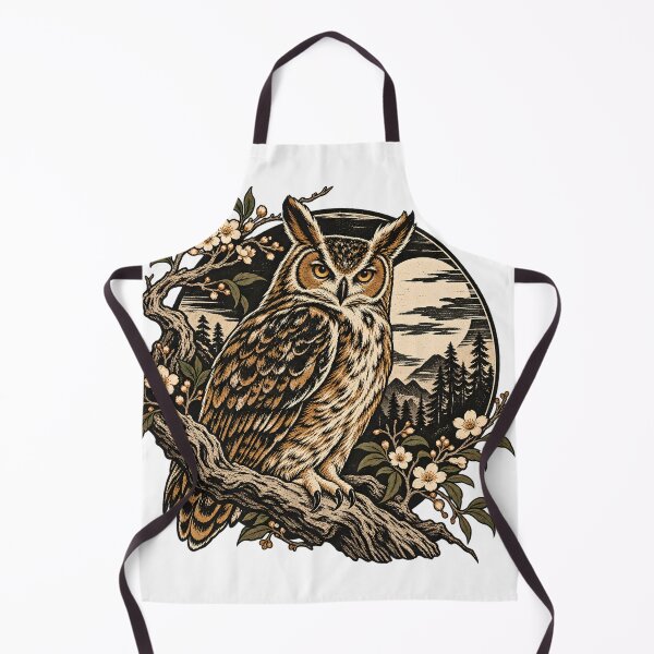 Item preview, Owl Woodblock designed and sold by TOMSZE.