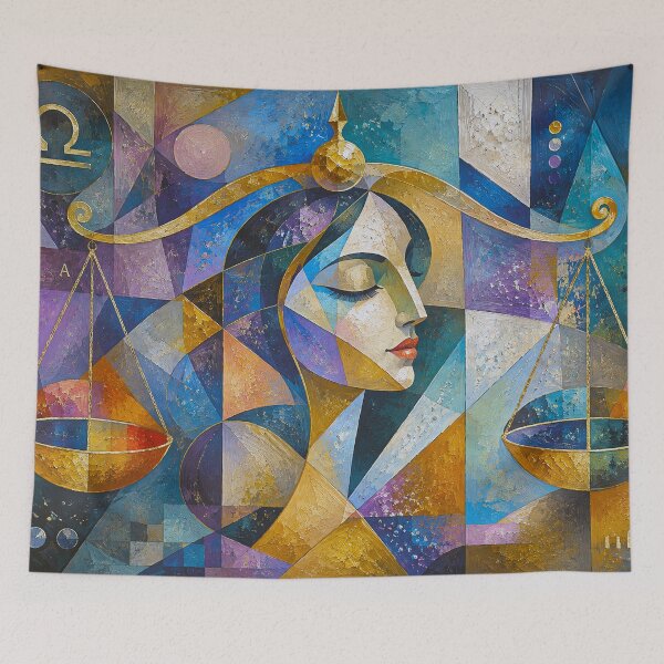 Item preview, Libra Celestial Painting – Venus Zodiac Artwork designed and sold by GalleryKauffeld.