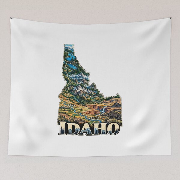 Item preview, Vintage Idaho Travel Souvenir Landmark Gift designed and sold by MichaeIRellov.