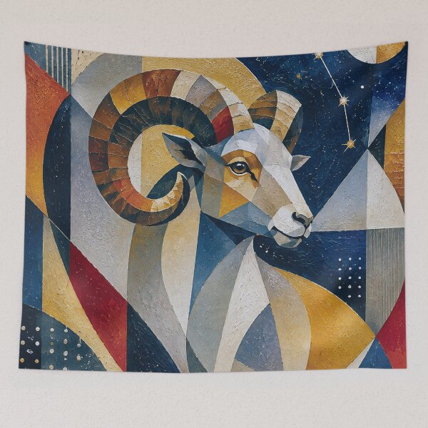 Item preview, Aries Zodiac Sign Painting – Ram Art designed and sold by GalleryKauffeld.