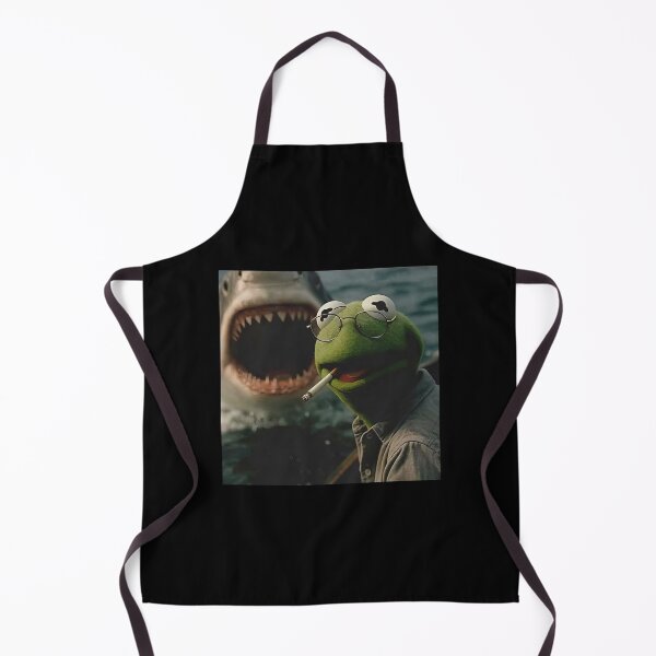 Item preview, Kermit Meme - Kermit Frog - Frog Meme - Smoking Frog Meme - Smoking Frog Shark designed and sold by Molagan-Art.