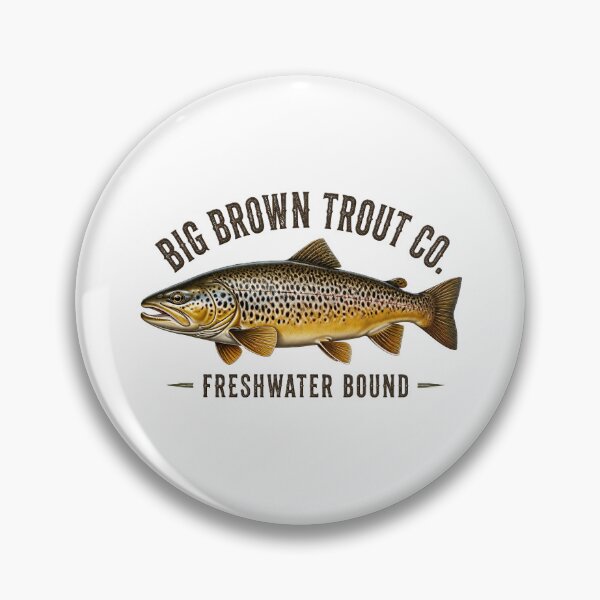 Item preview, Vintage Big Brown Trout Co Freshwater Graphic designed and sold by NobleCast .