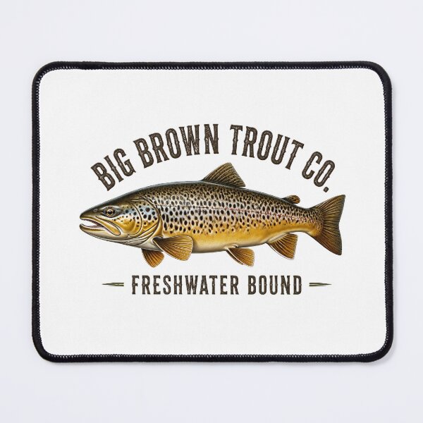 Item preview, Vintage Big Brown Trout Co Freshwater Graphic designed and sold by NobleCast .