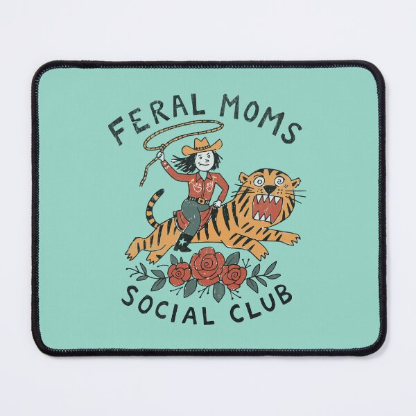 Item preview, Cowboy  Mom Riding a Tiger – Retro Western Tattoo Art designed and sold by Studio Bootleg.