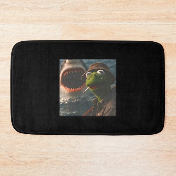 Item preview, Kermit Meme - Kermit Frog - Frog Meme - Smoking Frog Meme - Smoking Frog Shark designed and sold by Molagan-Art.