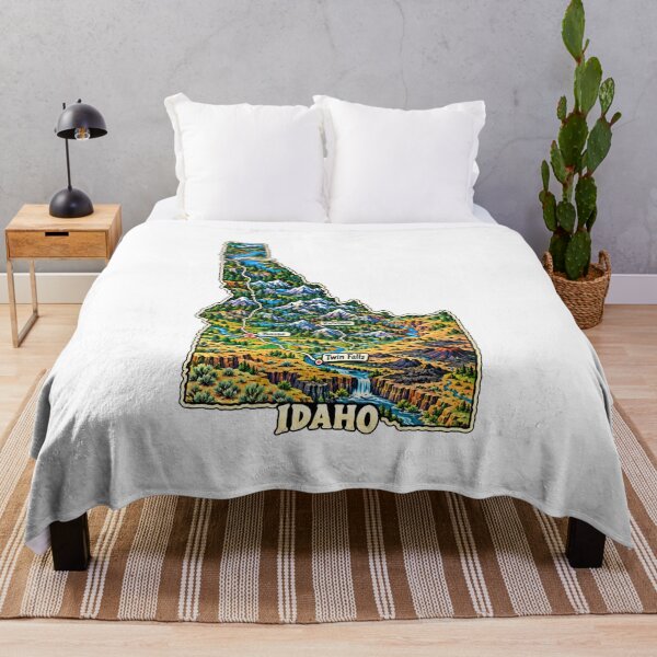 Item preview, Hand Drawn Idaho Travel Souvenir Landmark Gift designed and sold by MichaeIRellov.