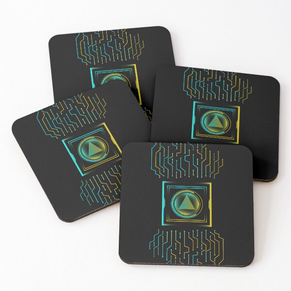 Item preview, Cyberpunk Sci-Fi Core - Neon Circuit Emblem designed and sold by VOIDXX.