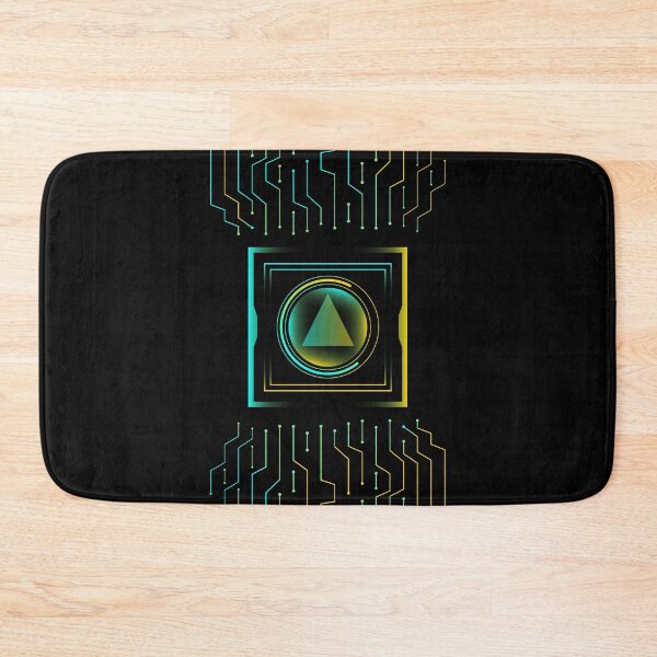 Item preview, Cyberpunk Sci-Fi Core - Neon Circuit Emblem designed and sold by VOIDXX.