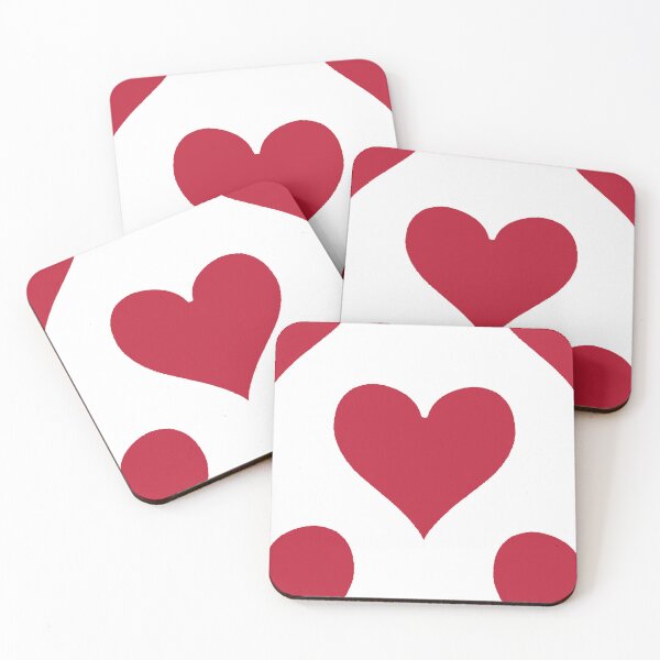 Item preview, X-Large Bold Red Playing Card Heart Suit Love Pattern designed and sold by DColourMuse.