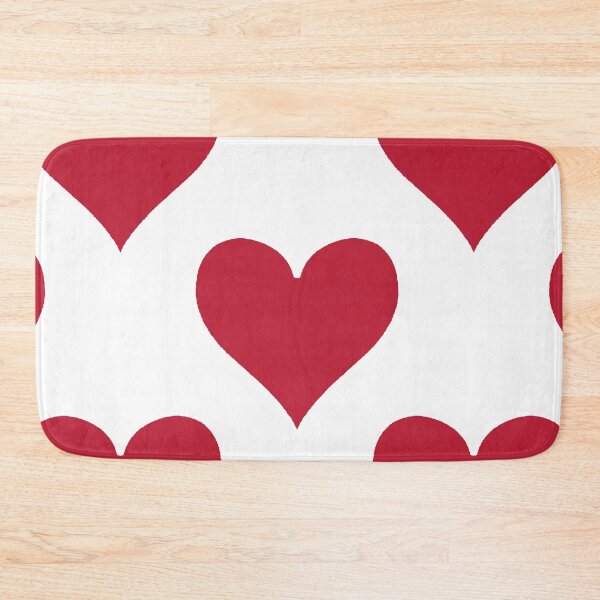 Item preview, X-Large Bold Red Playing Card Heart Suit Love Pattern designed and sold by DColourMuse.