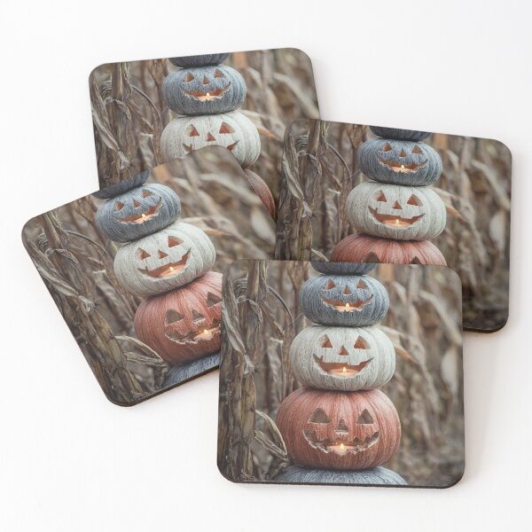 Item preview, Stacked Jack O Lantern Pumpkins Spooky Halloween Field Aesthetic designed and sold by LYAN-STORE.