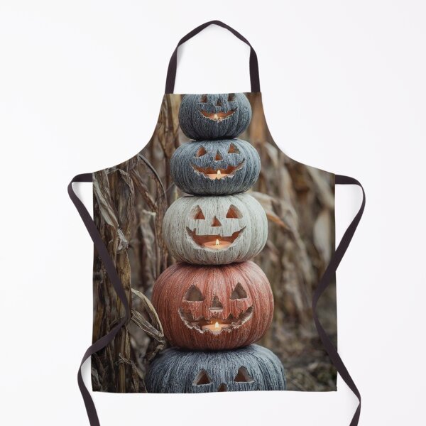 Item preview, Stacked Jack O Lantern Pumpkins Spooky Halloween Field Aesthetic designed and sold by LYAN-STORE.