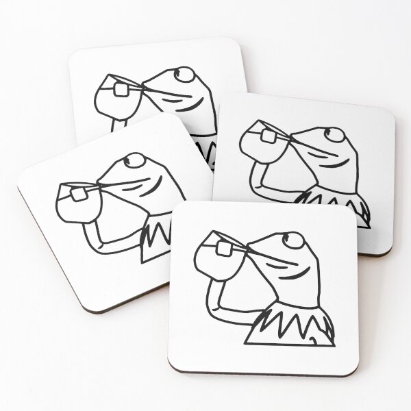 Item preview, Kermit Meme - Kermit Frog - Kermit Sipping Tea - Frog Meme designed and sold by Molagan-Art.