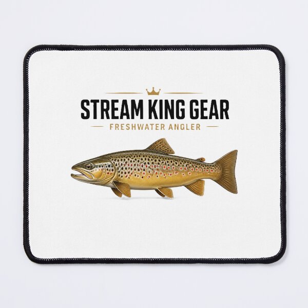 Item preview, Vintage Stream King Gear Brown Trout Graphic designed and sold by NobleCast .