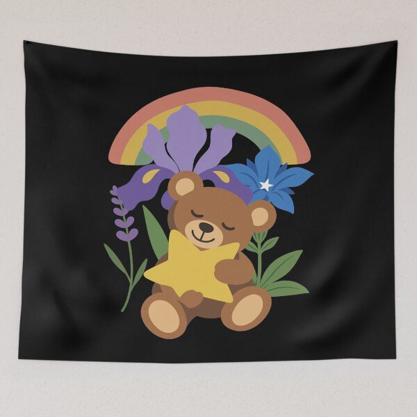 Item preview, Flowers · Plant lovers · Teddy bear with star designed and sold by Sir-Freaky.