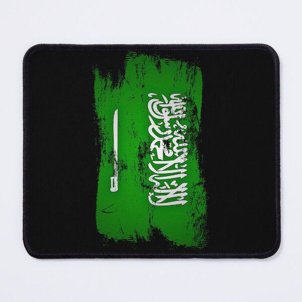 Item preview, Saudi Arabia Flag Distressed Paint Brush Stroke Saudi Pride designed and sold by Danny-Arts1.