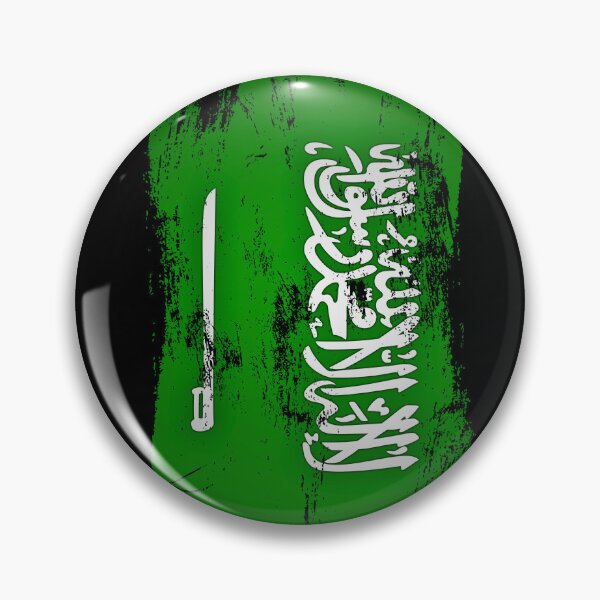 Item preview, Saudi Arabia Flag Distressed Paint Brush Stroke Saudi Pride designed and sold by Danny-Arts1.