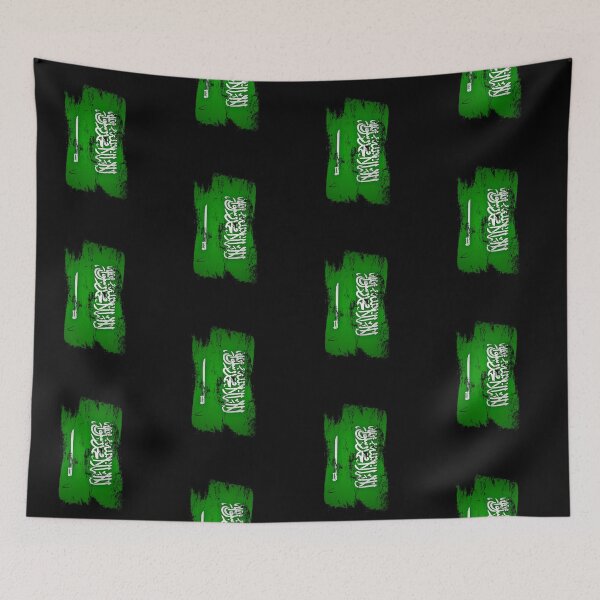 Item preview, Saudi Arabia Flag Distressed Paint Brush Stroke Saudi Pride designed and sold by Danny-Arts1.