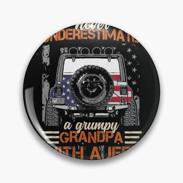 Item preview, Never Underestimate A Grumpy Grandpa Offroad Truck Art designed and sold by KaroliinaALauri.