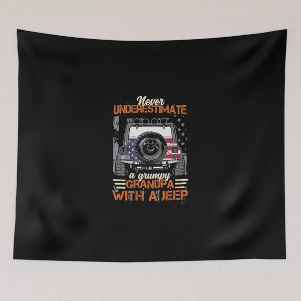 Item preview, Never Underestimate A Grumpy Grandpa Offroad Truck Art designed and sold by KaroliinaALauri.