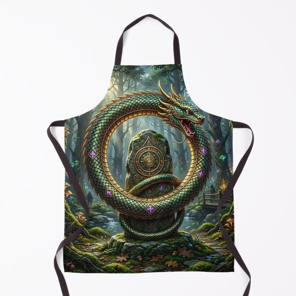 Item preview, Ouroboros: Runic Snake and Mystic Forest Altar designed and sold by Sybille-Yates.
