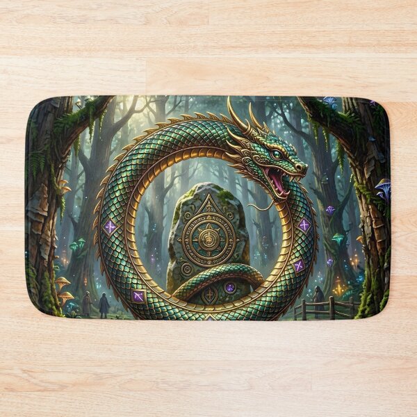Item preview, Ouroboros: Runic Snake and Mystic Forest Altar designed and sold by Sybille-Yates.