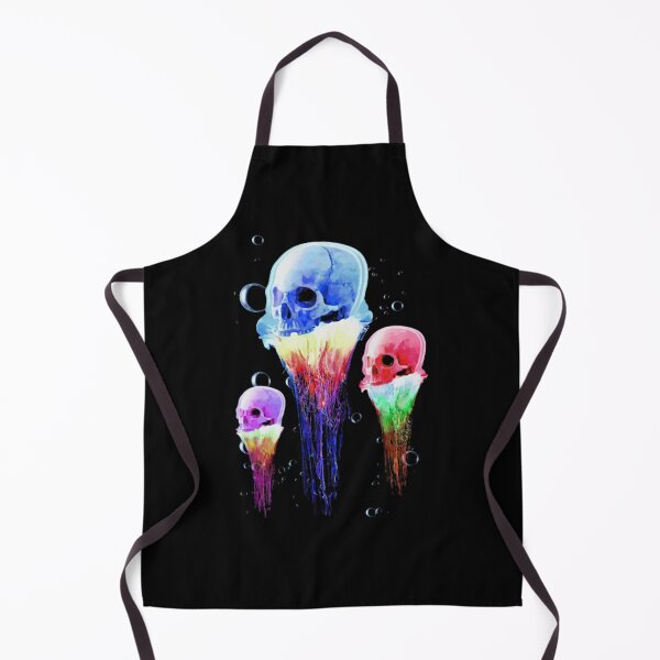 Item preview, Abstract Watercolor Skull Jellyfish Deep Ocean Art designed and sold by KaroliinaALauri.