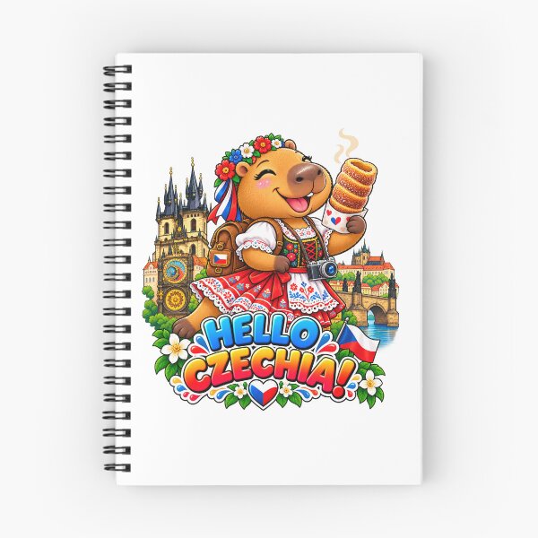 Item preview, Cute Czechia Capybara – Prague Trdelnik Travel Adventure designed and sold by CapybaraTravels.